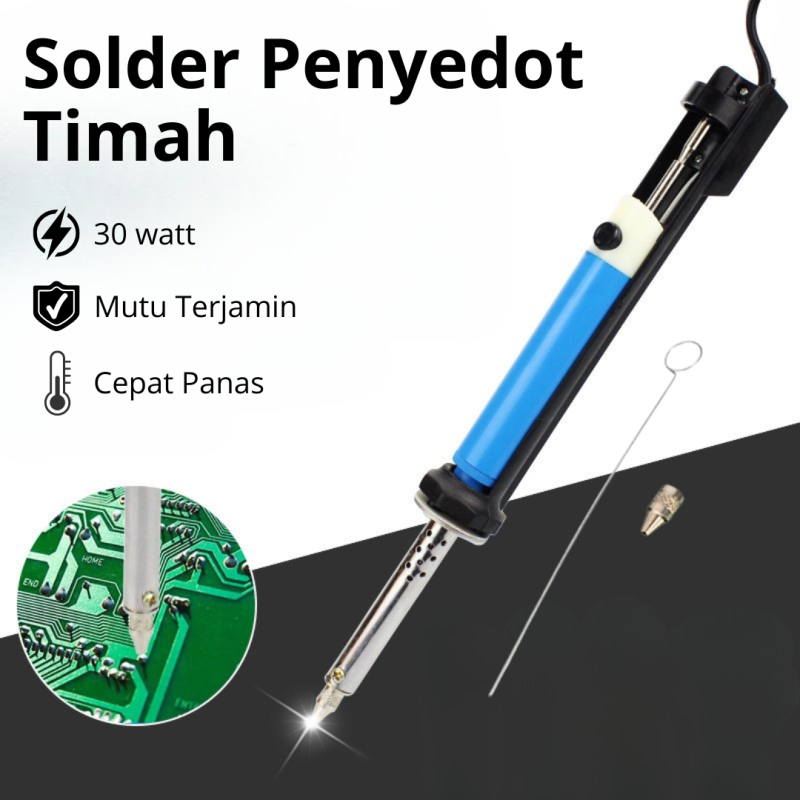 Penyedot Timah Desoldering Elektrik 30 watt Pembersih Timah solder Penyedot Timah Desoldering Elektrik 30 watt Pembersih Timah solder