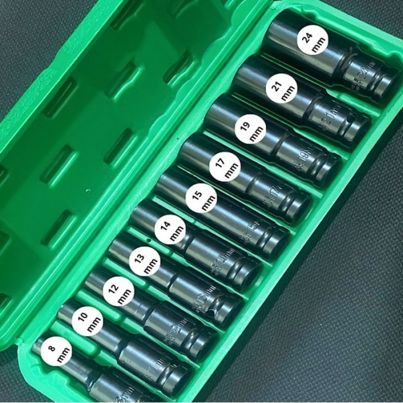 Impact Socket Mata Sok Kunci Impact Wrench 10 pcs Impact Socket Mata Sok Kunci Impact Wrench 10 pcs