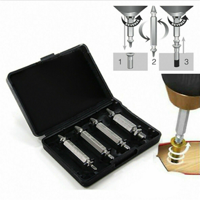 Screw Extractor pembuka sekrup rusak 5 pcs Screw Extractor pembuka sekrup rusak 5 pcs