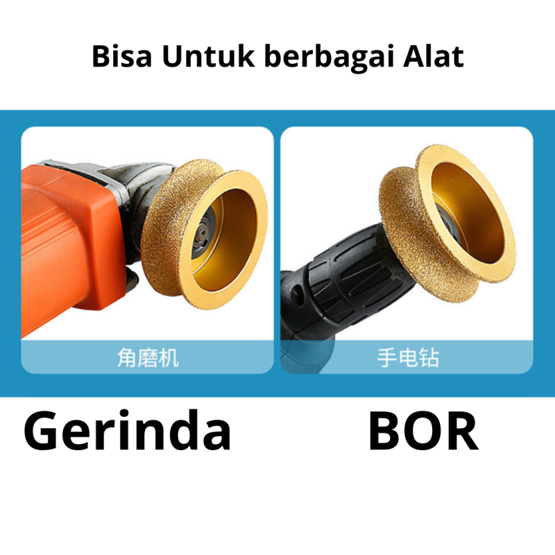 Mata Gerinda Bevel Bullnose Pinggul Granit mata diamond round 15 mm Mata Gerinda Bevel Bullnose Pinggul Granit mata diamond round 15 mm