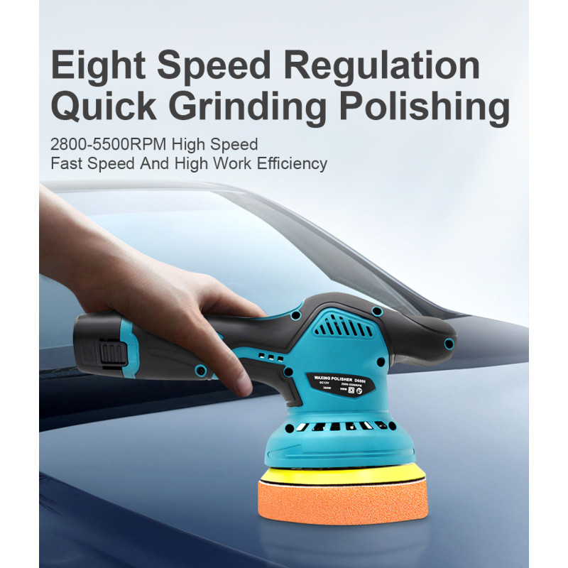 Mesin poles amplas baterai 12 volt polisher 5 inch portable Mesin poles amplas baterai 12 volt polisher 5 inch portable