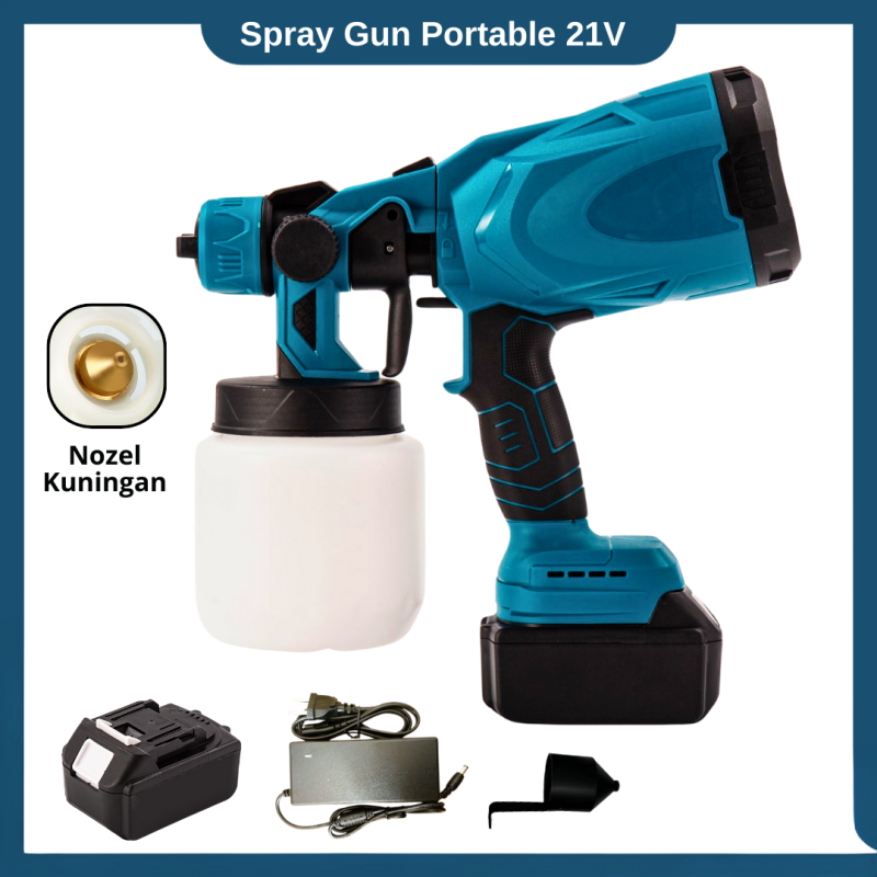 Spray paint kompresor semprotan cat baterai 21 volt alat semprot cat portable Spray paint kompresor semprotan cat baterai 21 volt alat semprot cat portable