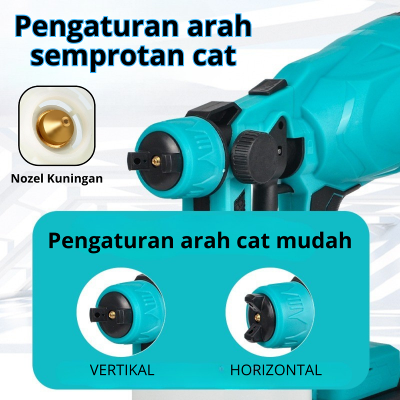 Spray paint kompresor semprotan cat baterai 21 volt alat semprot cat portable Spray paint kompresor semprotan cat baterai 21 volt alat semprot cat portable