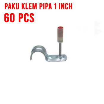 Paku Klem Pipa 1 inci Stampset T1000 8 mm 60 pcs Paku Klem Pipa 1 inci Stampset T1000 8 mm 60 pcs
