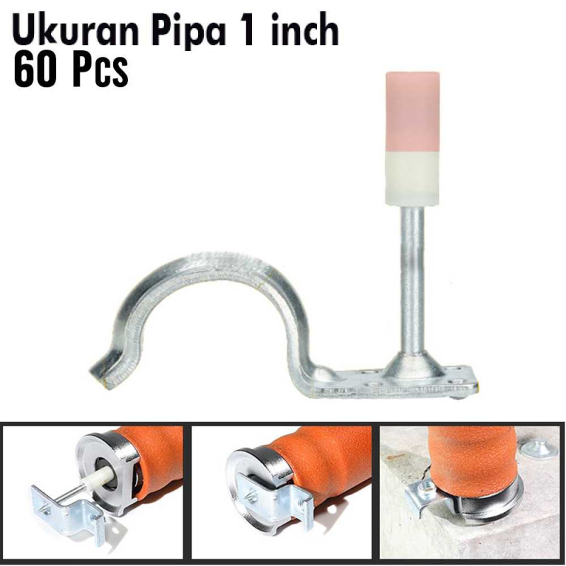 Paku Klem Pipa 1 inci Stampset T1000 8 mm 60 pcs Paku Klem Pipa 1 inci Stampset T1000 8 mm 60 pcs