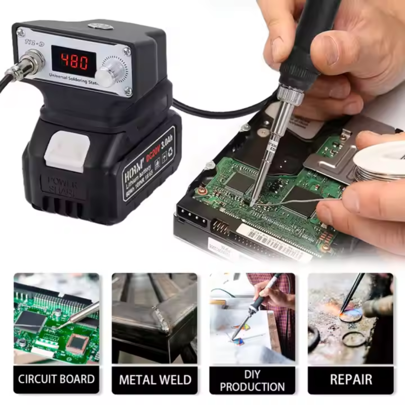 Solder T12 Portable Mesin Solder Baterai Solder timah Solder T12 Portable Mesin Solder Baterai Solder timah