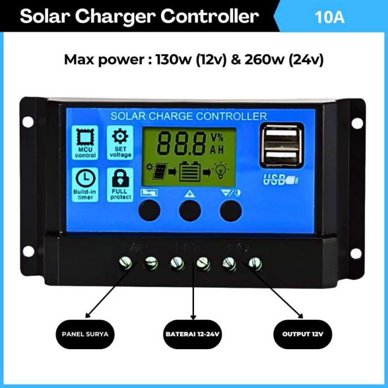 Solar Charger Controller 10A Solar Charger Controller 10A