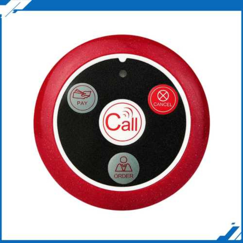 Tombol Calling System Bulat Merah