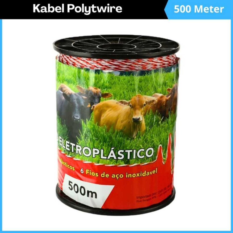 Kawat Pagar Listrik Polytwire 2mm Per Roll 500m Kawat Pagar Listrik Polytwire 2mm Per Roll 500m