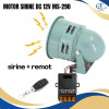 Motor Sirine DC 12V Sirene MS-290 160dB Siren Darurat Emergency