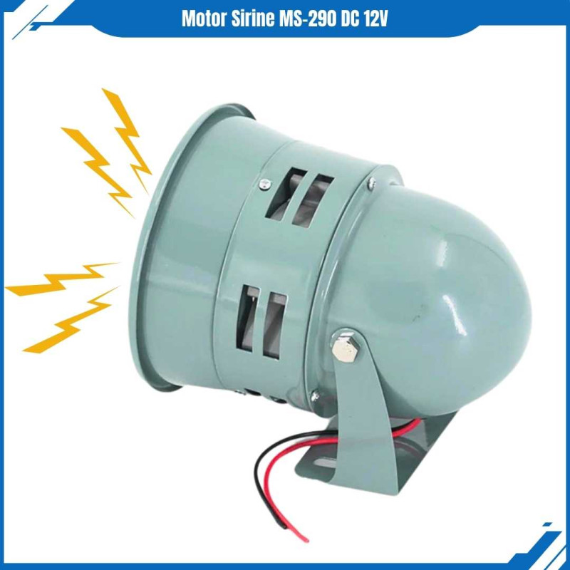 Motor Sirine DC 12V Sirene MS-290 160dB Siren Darurat Emergency