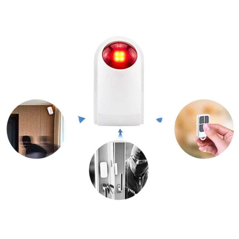 Sirine Wireless Strobo 120Db Sirine Alarm Outdoor 12V Sirine Wireless Strobo 120Db Sirine Alarm Outdoor 12V