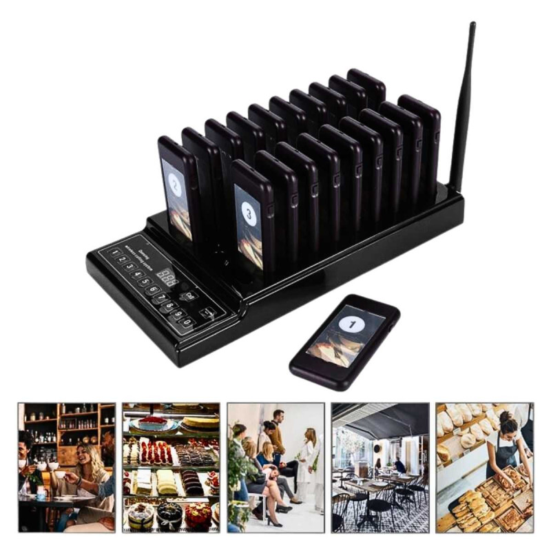 Calling System Restaurant 20 Pager Antrian Alat Tunggu Antri Nirkabel Calling System Restaurant 20 Pager Antrian Alat Tunggu Antri Nirkabel