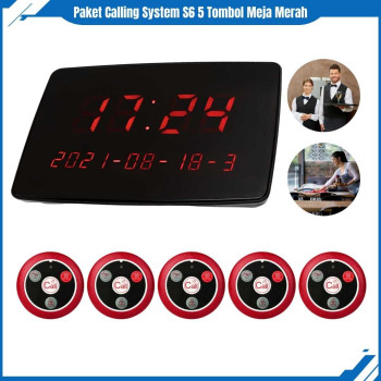 Calling System Bel Restoran Paket 5 Tombol Meja Calling System Bel Restoran Paket 5 Tombol Meja