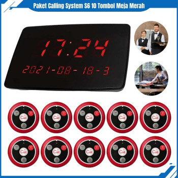 Calling System Bel Restoran Paket 10 Tombol Meja Calling System Bel Restoran Paket 10 Tombol Meja