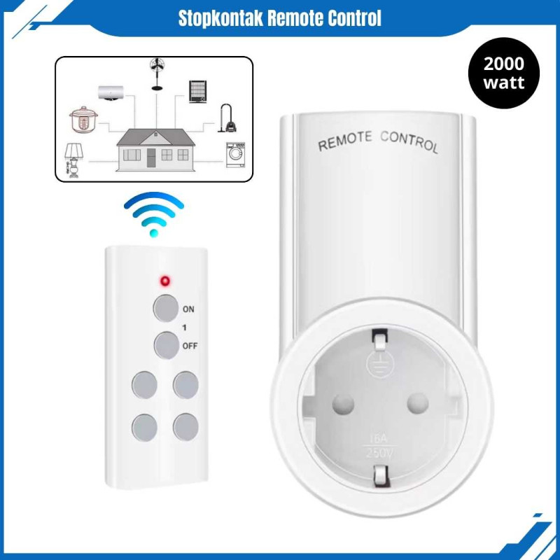 Steker Listrik Remote Stop Kontak Remot Control ON OFF Colokan Listrik Remot Jarak Jauh Steker Listrik Remote Stop Kontak Remot Control ON OFF Colokan Listrik Remot Jarak Jauh