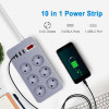 Stop Kontak Listrik USB Serbaguna 6 Lubang Colokan Listrik 3 USB Port 1 Tipe C 2.1A Kabel 180cm Stop Kontak Listrik USB Serbaguna 6 Lubang Colokan Listrik 3 USB Port 1 Tipe C 2.1A Kabel 180cm