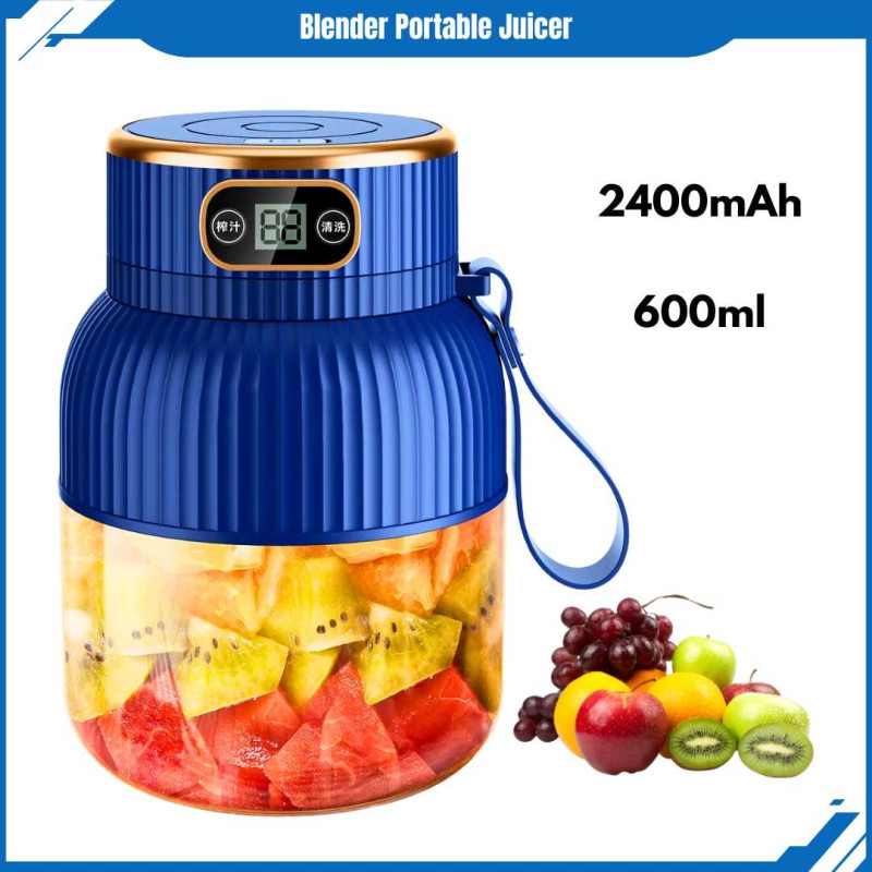 Blender Juicer Portable Juice Blender 10 Pisau Jus Belender Buah 600ml 2400mAh Blender Juicer Portable Juice Blender 10 Pisau Jus Belender Buah 600ml 2400mAh