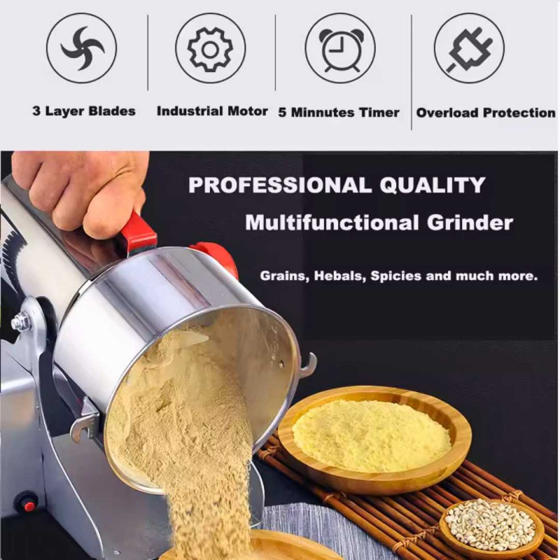 Mesin Giling Bumbu Rempah Penepung Mesin Penggiling Listrik Penggiling Tepung Mesin Giling Bumbu Kering Mesin Giling Bumbu Rempah Penepung Mesin Penggiling Listrik Penggiling Tepung Mesin Giling Bumbu Kering