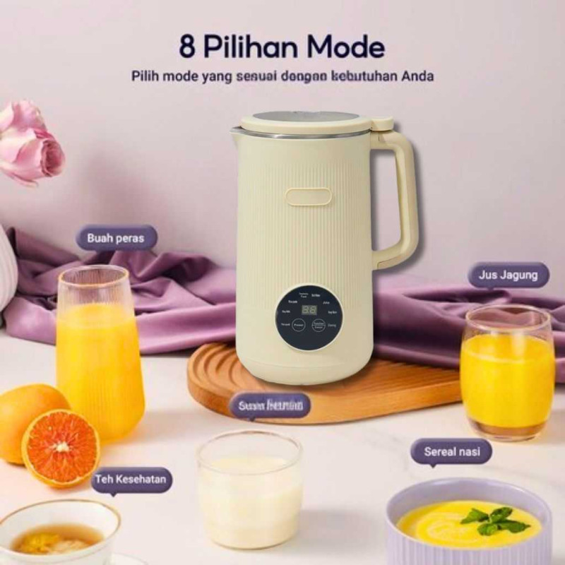Mesin Susu Kedelai 8 in 1 1200ML Blender Jus 10 Pisau Soy Milk Maker Mesin Susu Kacang Multifungsi Mesin Susu Kedelai 8 in 1 1200ML Blender Jus 10 Pisau Soy Milk Maker Mesin Susu Kacang Multifungsi