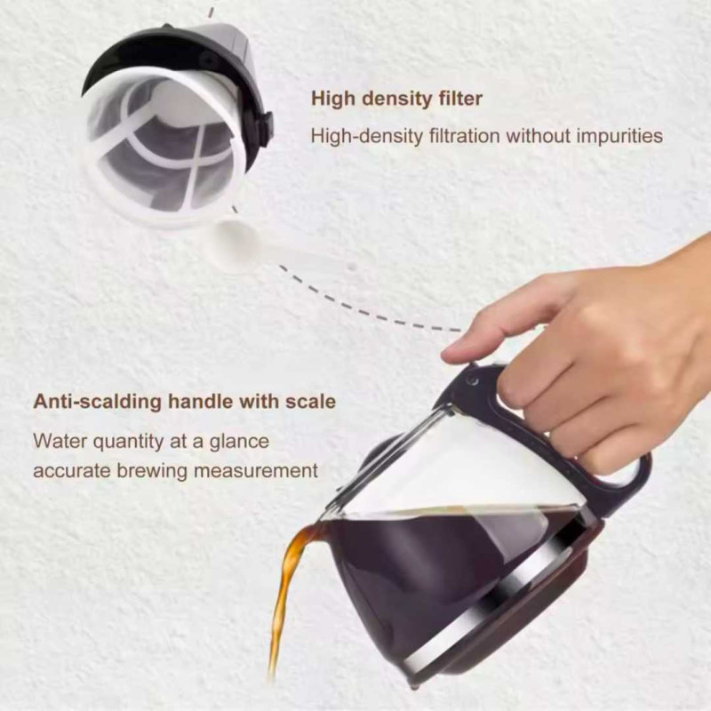 Mesin Pembuat Minuman Kopi Coffee Maker Mesin Kopi Espresso 600ml Coffee Drip Maker Mesin Pembuat Minuman Kopi Coffee Maker Mesin Kopi Espresso 600ml Coffee Drip Maker