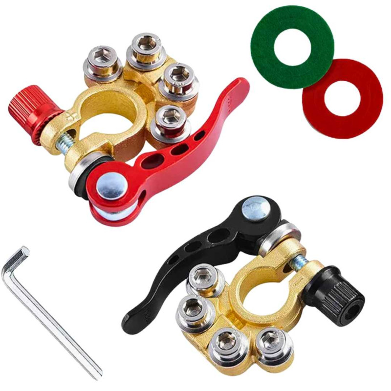 Tutup Kepala Aki Mobil 2pcs Quick Release Terminal Aki Mobil Klem Accu Tutup Kepala Aki Mobil 2pcs Quick Release Terminal Aki Mobil Klem Accu