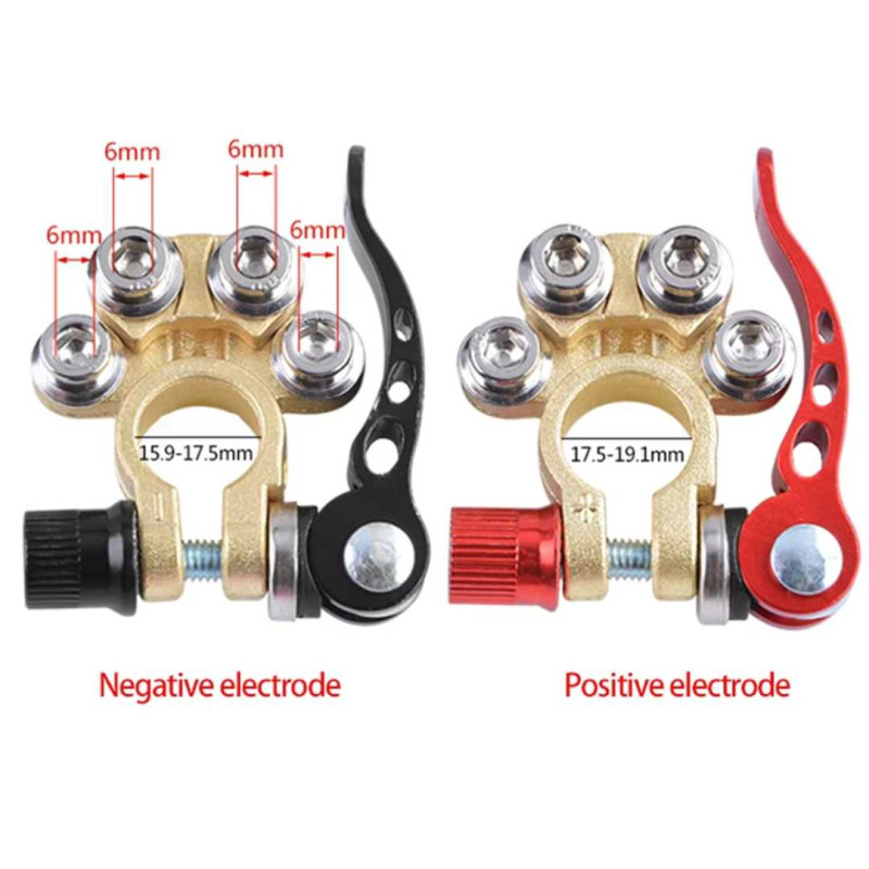 Tutup Kepala Aki Mobil 2pcs Quick Release Terminal Aki Mobil Klem Accu Tutup Kepala Aki Mobil 2pcs Quick Release Terminal Aki Mobil Klem Accu