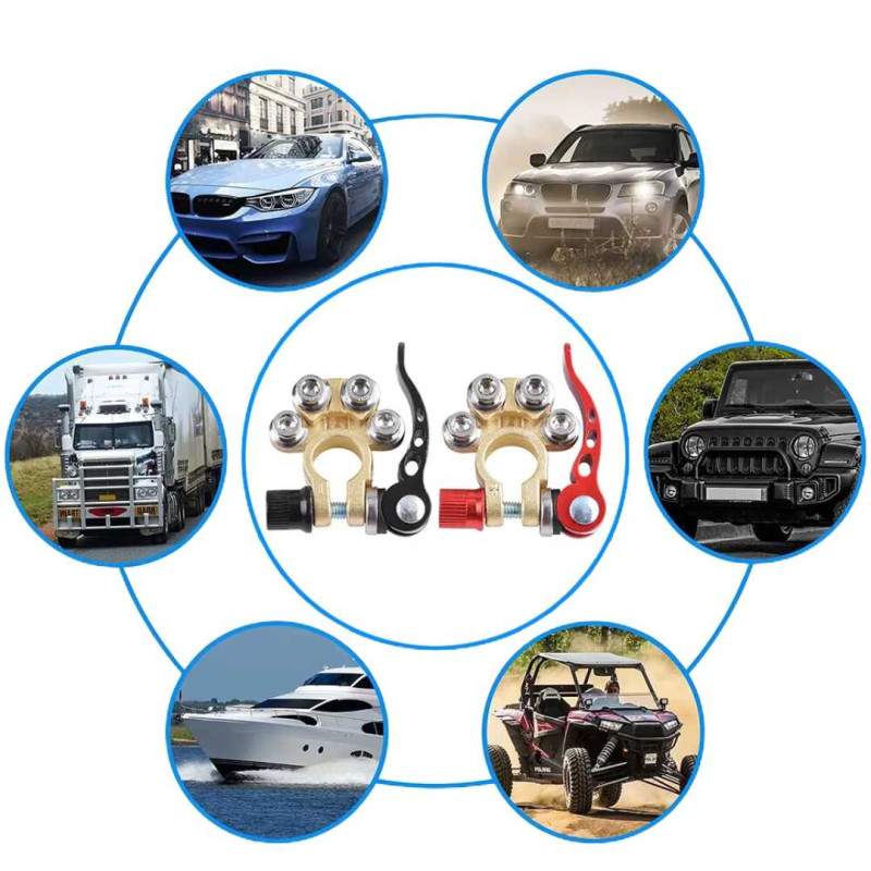 Tutup Kepala Aki Mobil 2pcs Quick Release Terminal Aki Mobil Klem Accu Tutup Kepala Aki Mobil 2pcs Quick Release Terminal Aki Mobil Klem Accu