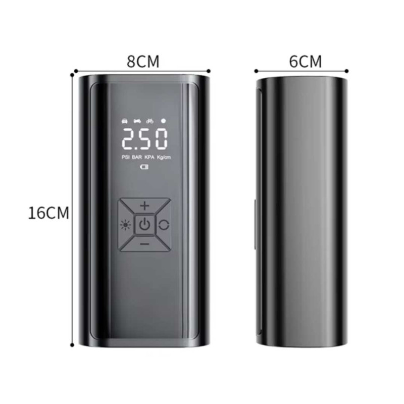 Pompa Angin Mobil Portable Car Air Inflator Digital 150 PSI 6000mAh Pompa Angin Mobil Portable Car Air Inflator Digital 150 PSI 6000mAh