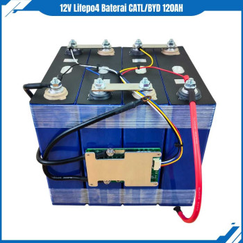 12V Lifepo4 Baterai CATL/BYD 120AH + BMS 4S 12V 100A LiFePO4 12V Lifepo4 Baterai CATL/BYD 120AH + BMS 4S 12V 100A LiFePO4