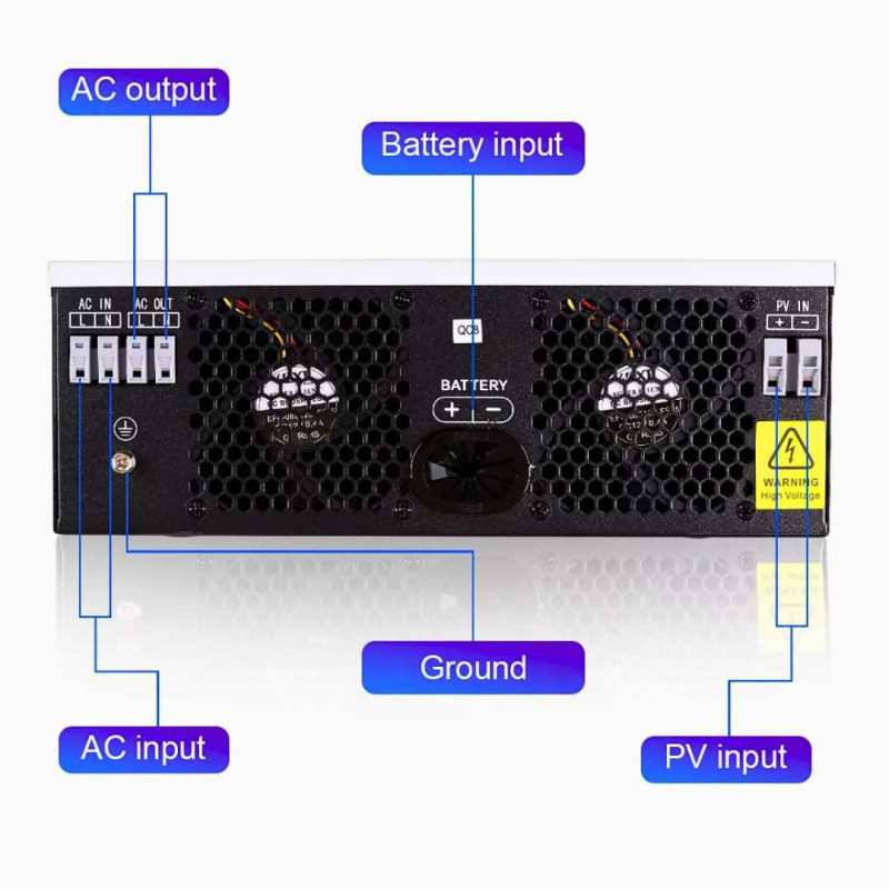Inverter Hybrid 24V 3200VA 3000W Solar Charger Inverter MPPT SCC AC Charger 80A Inverter Hybrid 24V 3200VA 3000W Solar Charger Inverter MPPT SCC AC Charger 80A