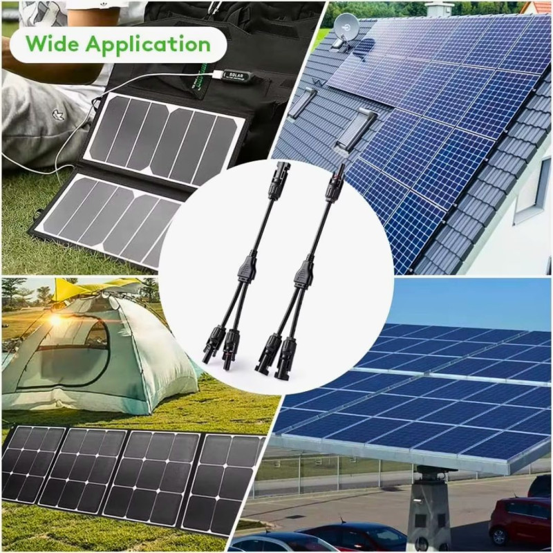 Konektor Solar Panel MC4 1 To 2 Kabel Connector Male Female Solar Cell Surya Konektor Solar Panel MC4 1 To 2 Kabel Connector Male Female Solar Cell Surya