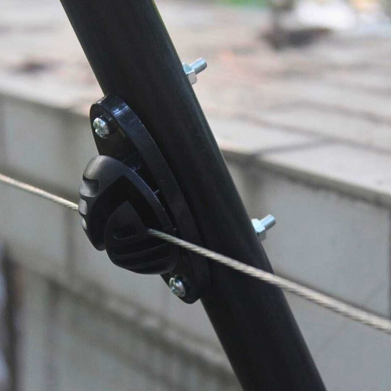Middle Insulator Jalur Kawat Pagar Listrik Kejut Untuk Tembok dan Besi Middle Insulator Jalur Kawat Pagar Listrik Kejut Untuk Tembok dan Besi