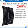 AK Panel Surya 200W Flexible Solar Panel Monocrystaline IP67 Anti Air Dapat Melengkung 258° Untuk Atap Mobil Van RV