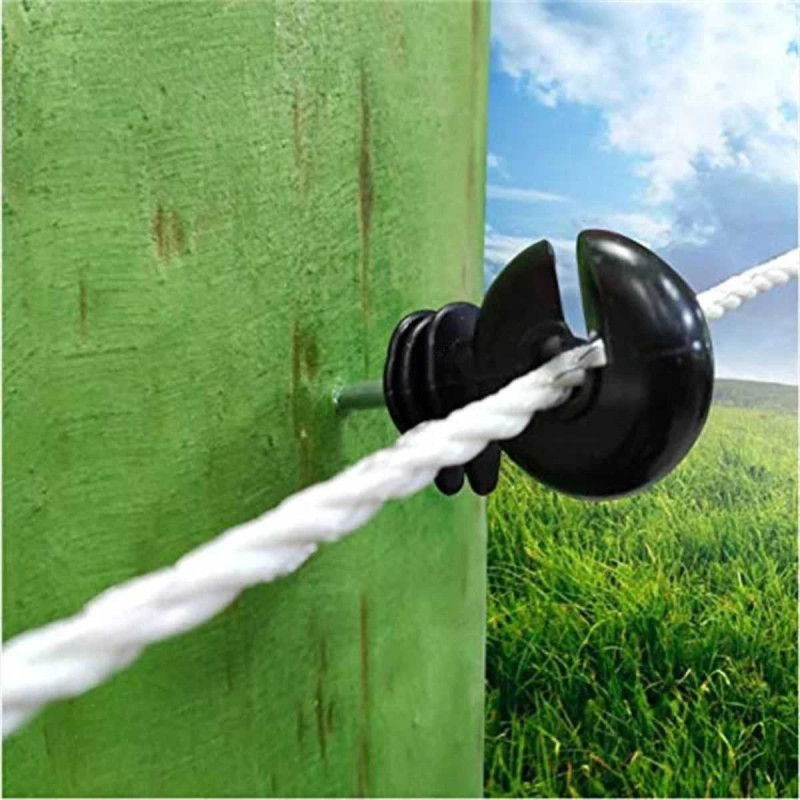 Ring Insulator Jalur Kawat Pagar Listrik Kejut untuk Tiang Kayu Ring Insulator Jalur Kawat Pagar Listrik Kejut untuk Tiang Kayu