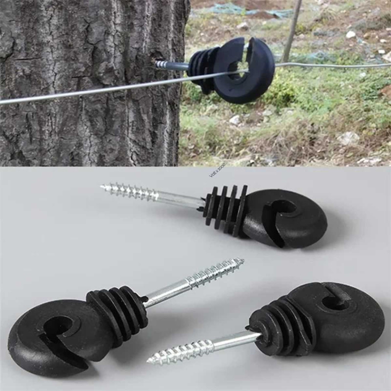 Ring Insulator Jalur Kawat Pagar Listrik Kejut untuk Tiang Kayu Ring Insulator Jalur Kawat Pagar Listrik Kejut untuk Tiang Kayu