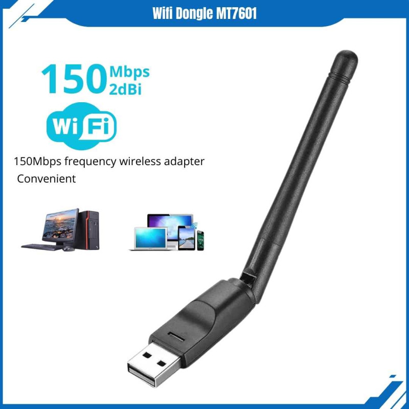 USB Dongle Set Top Box Adapter Receiver Komputer PC Laptop STB 150Mbps USB Dongle Set Top Box Adapter Receiver Komputer PC Laptop STB 150Mbps