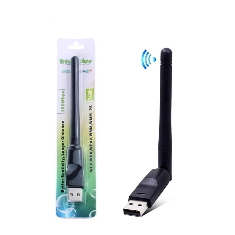 USB Dongle Set Top Box Adapter Receiver Komputer PC Laptop STB 150Mbps USB Dongle Set Top Box Adapter Receiver Komputer PC Laptop STB 150Mbps