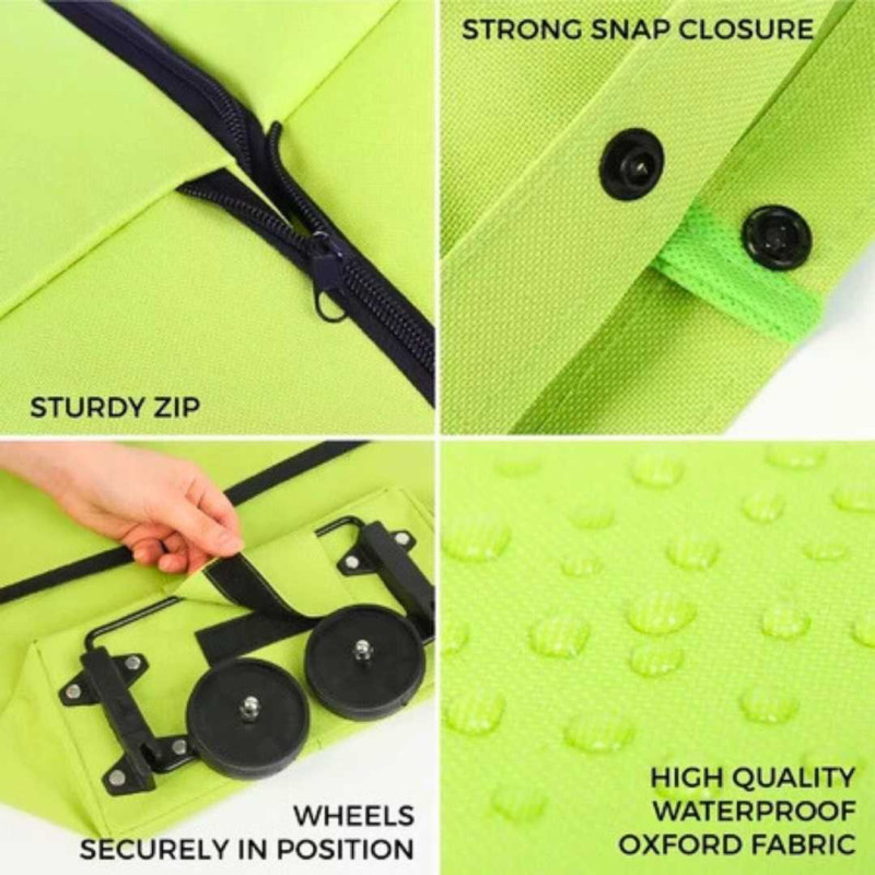 Tas Belanja Lipat Troli Roda Serbaguna Troly Shopping Bag Tas Belanja Lipat Troli Roda Serbaguna Troly Shopping Bag