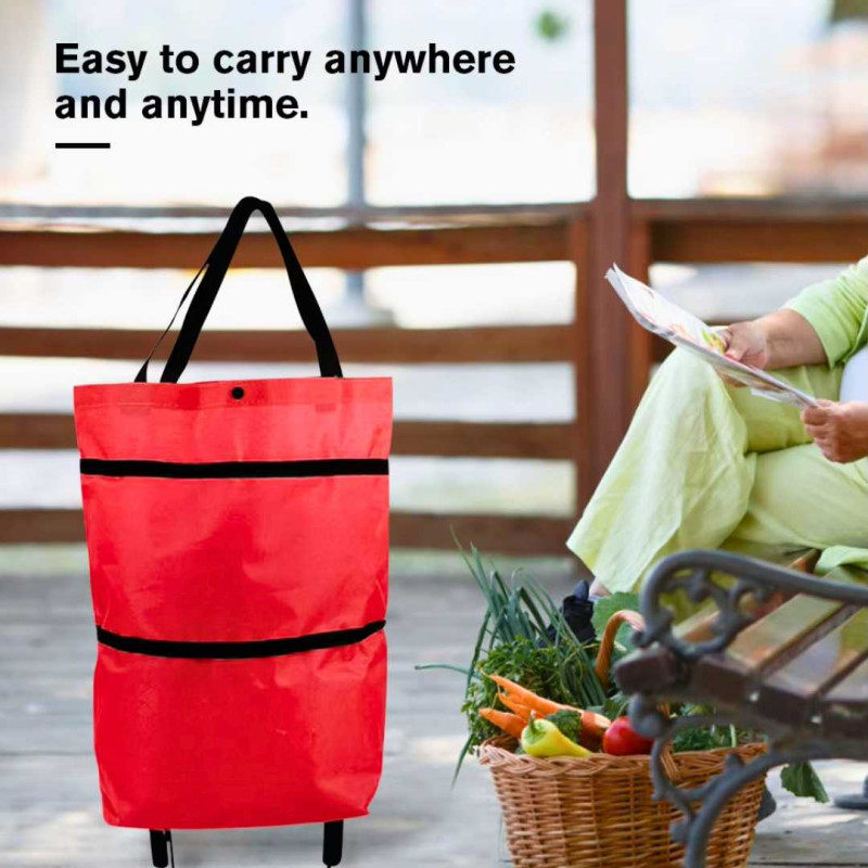 Tas Belanja Lipat Troli Roda Serbaguna Troly Shopping Bag Tas Belanja Lipat Troli Roda Serbaguna Troly Shopping Bag