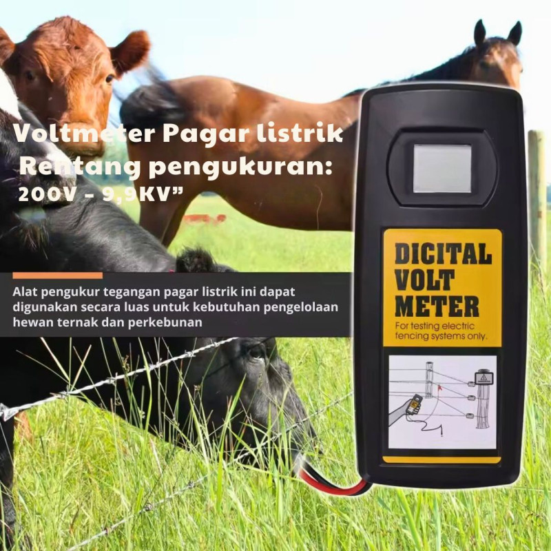 Digital Volmeter - Alat Ukur Pagar Listrik
