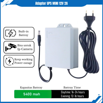 Adaptor UPS 12V 2A 6000Mah