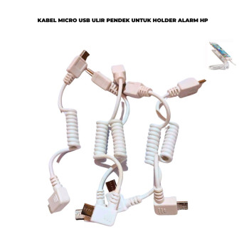 Kabel Micro UBS Display Alarm HP Ulir Pendek
