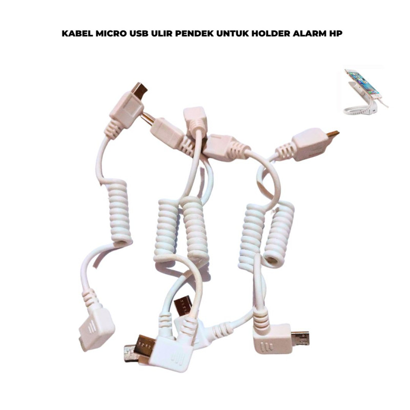Kabel IPhone Display Alarm HP Ulir Pendek