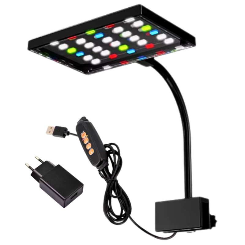 Lampu Akuarium RGBW 9W Lampu Akuarium RGBW 9W