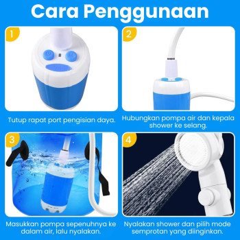 Pompa Shower Celup Baterai Pompa Shower Celup Baterai