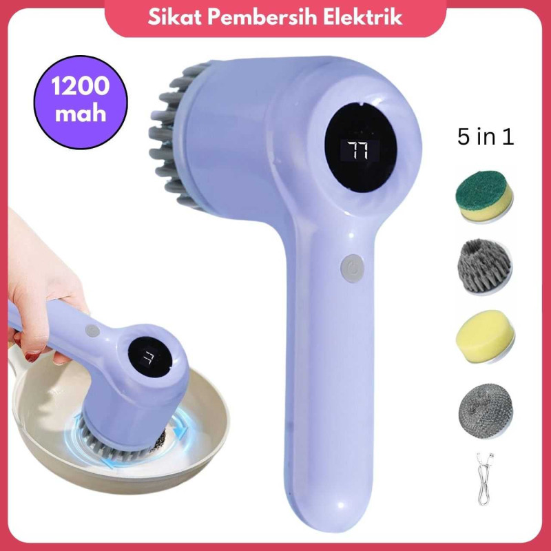 Sikat Pembersih Elektrik 5 in 1 Sikat Pembersih Elektrik 5 in 1