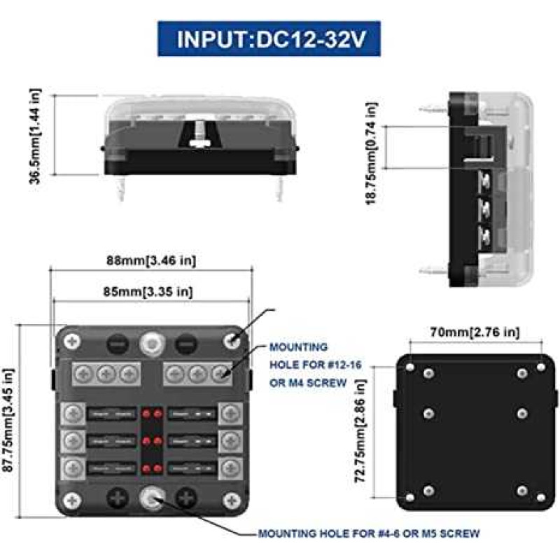 Fuse Box 6 Way Fuse Box 6 Way