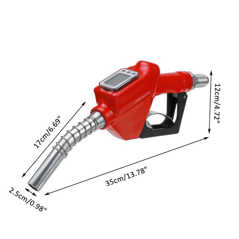 Tuas Pertamini Digital Flowmeter Fuel Nozzle Pengukur Literan BBM Tuas Pertamini Digital Flowmeter Fuel Nozzle Pengukur Literan BBM