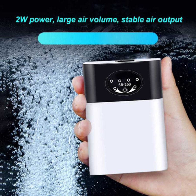 Pompa Aerator Akuarium AC DC Hybrid Air Pump Pompa Aerator Akuarium AC DC Hybrid Air Pump